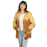 Western Cowhide Suede Leather Jacket