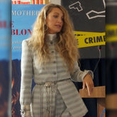 Blake Lively Another Simple Favor Striped Coat - SM Jacket