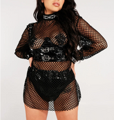 Dusk Till Dawn Techno Fishnet Shirt - SMJ