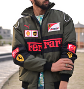 Embroidered Green Ferrari Jacket - SMJ