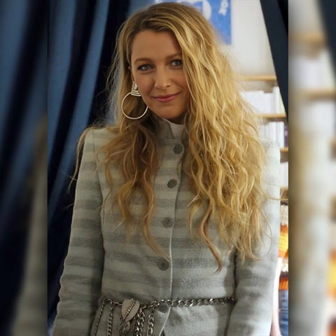 Blake Lively Another Simple Favor Striped Coat - SM Jacket
