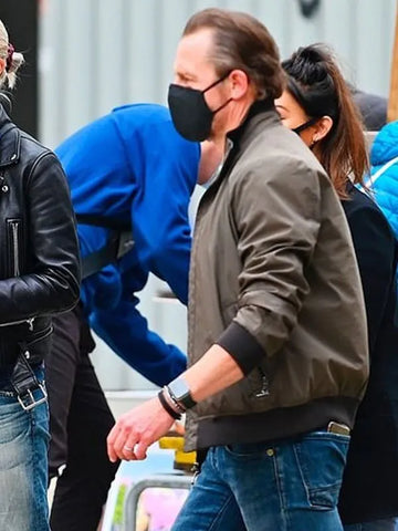 Simon Pegg Mission Impossible 7 Bomber Jacket - SM Jacket