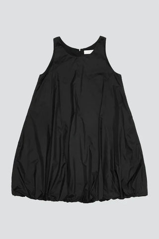 Black Nylon Volume Mini Dress - jnjjackets