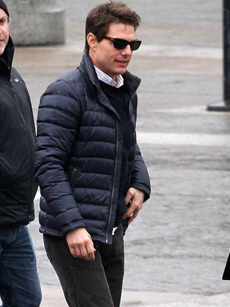 Mission Impossible Tom Cruise Blue Quilted Jacket