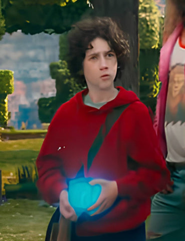 Sebastian Eugene Hansen Minecraft Movie Red Hoodie - SM Jacket