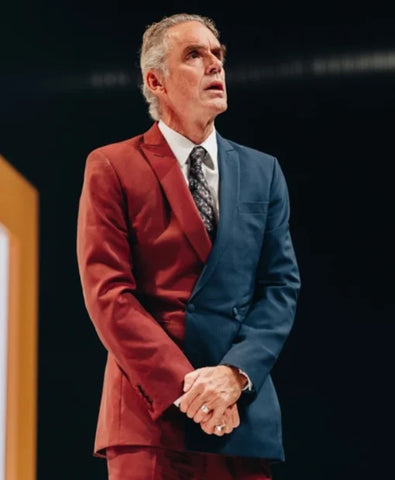 Jordan Peterson Blue & Maroon Classic Suit - jnjjackets