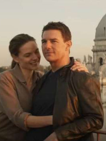 Tom Cruise Mission Impossible 7 Black Leather Jacket - SM Jacket