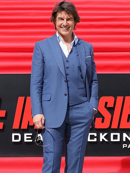 Mission Impossible Tom Cruise Blue Blazer