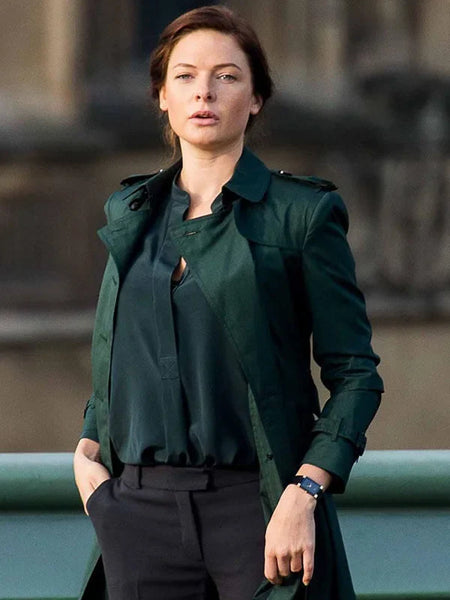 Mission Impossible Rebecca Ferguson Green Trench Coat