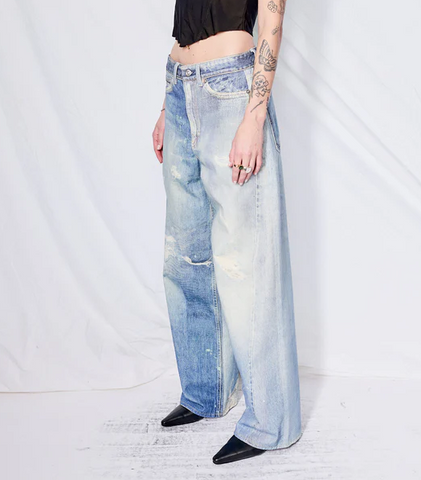 Digital Denim Print Full Cut Pant - jnjjackets