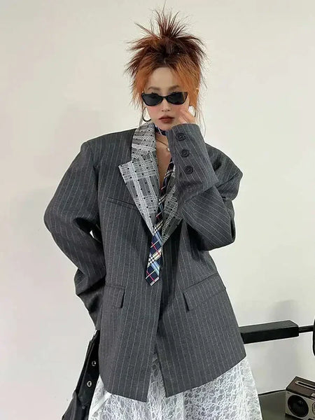 Elegant Long Sleeve Lace Blazer for Women