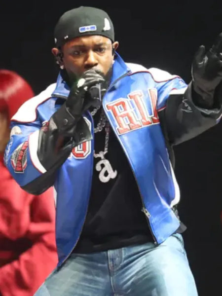 Kendrick Lamar Halftime Show 2025 Leather Jacket