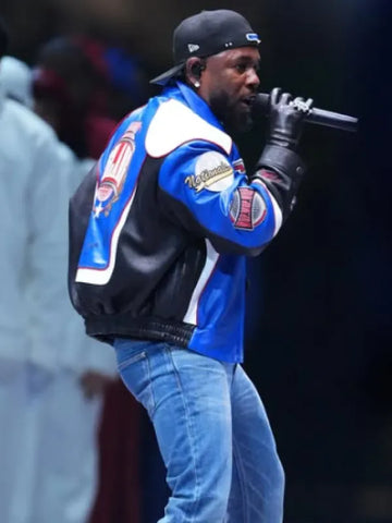 Kendrick Lamar Halftime Show 2025 Leather Jacket