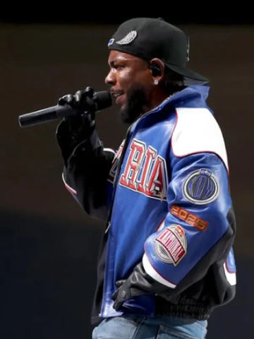 Kendrick Lamar Halftime Show 2025 Leather Jacket