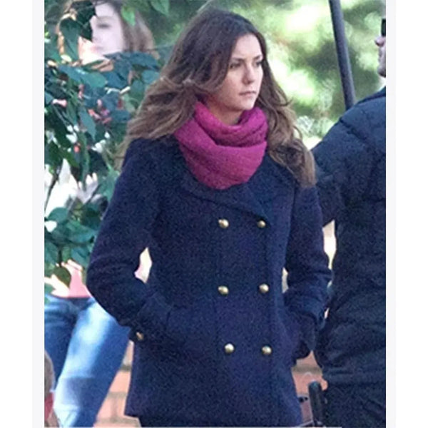 The Vampire Diaries S06 Nina Dobrev Peacoat
