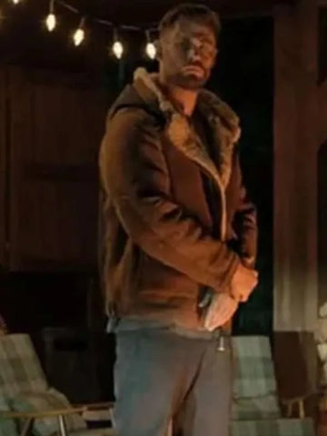 Chris Hemsworth Extraction 2 Shearling Suede Jacket - SM Jacket