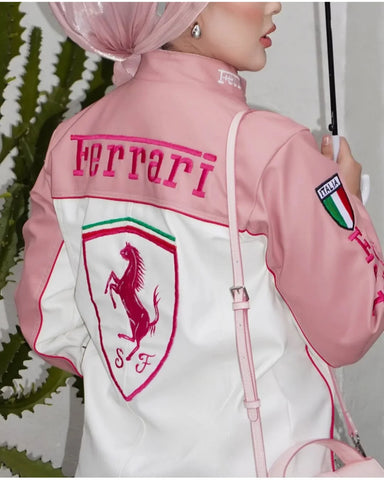 Pink Ferrari Racing Jacket - SMJ