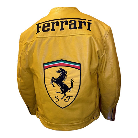 Vintage Biker Ferrari Yellow Jacket - SMJ
