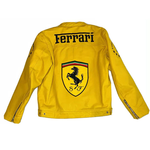 Vintage Biker Ferrari Yellow Jacket - SMJ