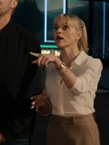 Reese Witherspoon You’re Cordially Invited White Shirt - SM Jacket