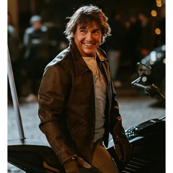 Mission Impossible The Final Reckoning Tom Cruise Leather Jacket
