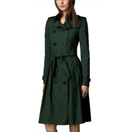 Rebecca Ferguson Mission Impossible 5 Green Trench Coat - SM Jacket