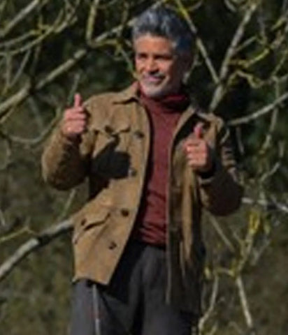 Esai Morales Mission Impossible 7 Brown Suede Jacket - SM Jacket