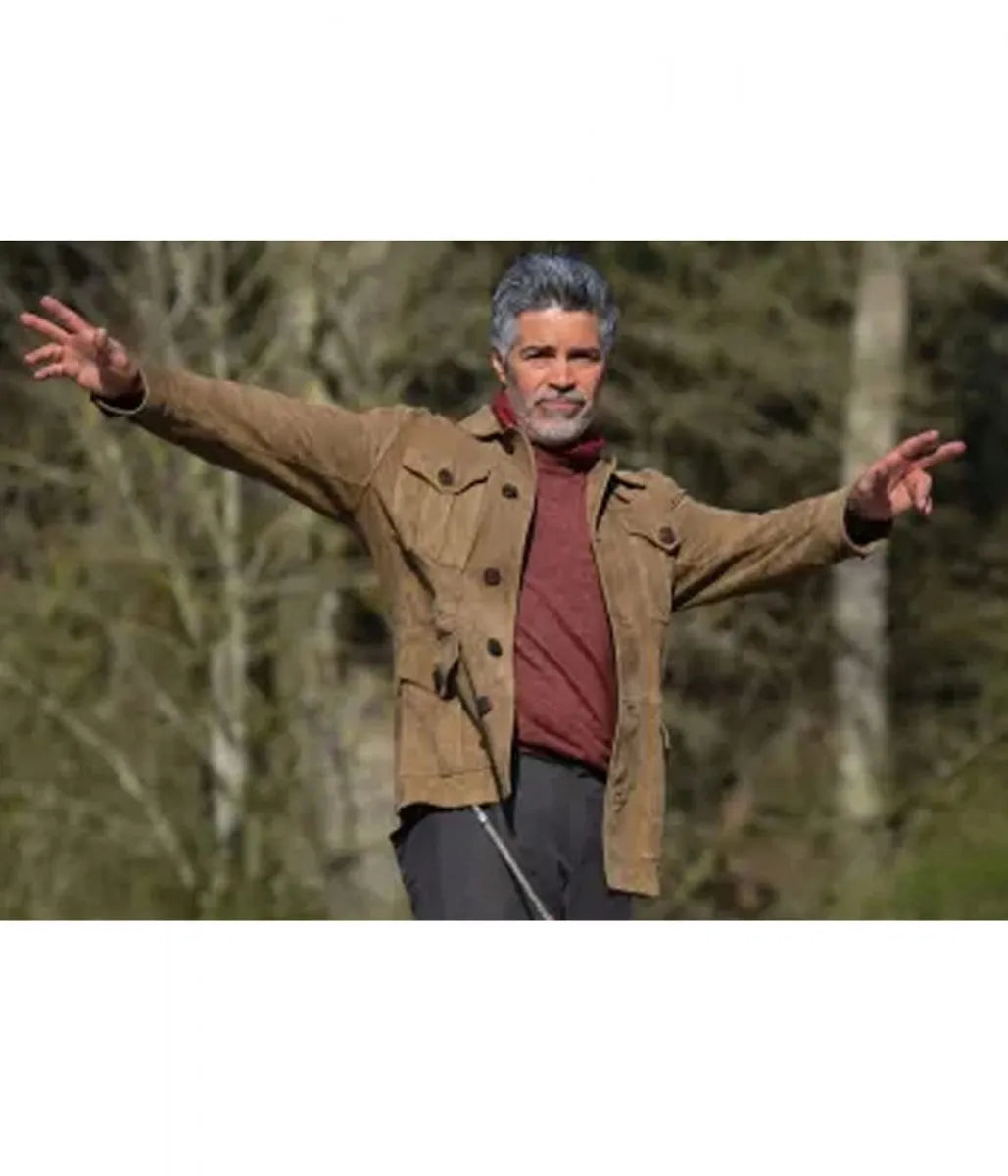 Esai Morales Mission Impossible 7 Brown Suede Jacket - SM Jacket
