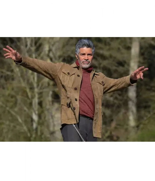 Mission Impossible Esai Morales Brown Suede Jacket