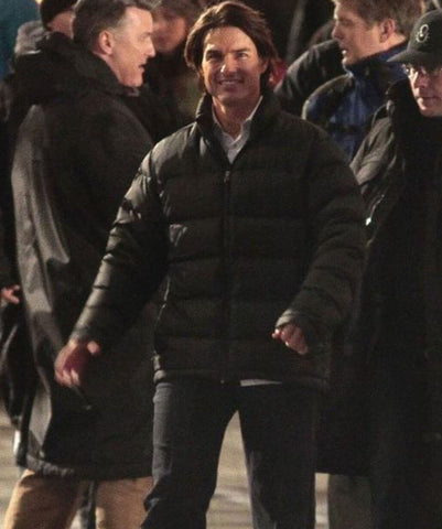 Tom Cruise Mission Impossible Rogue Nation Black Puffer Jacket - SM Jacket